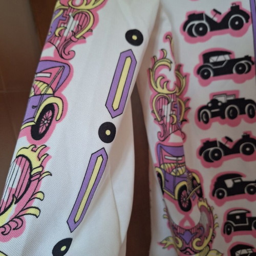 Hamilton Dallas 8'' Vintage Women's Shirt Pop Art with Retro Cars like new