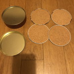Johnnie Walker vintage collectible coasters set of 4 golf theme, like new