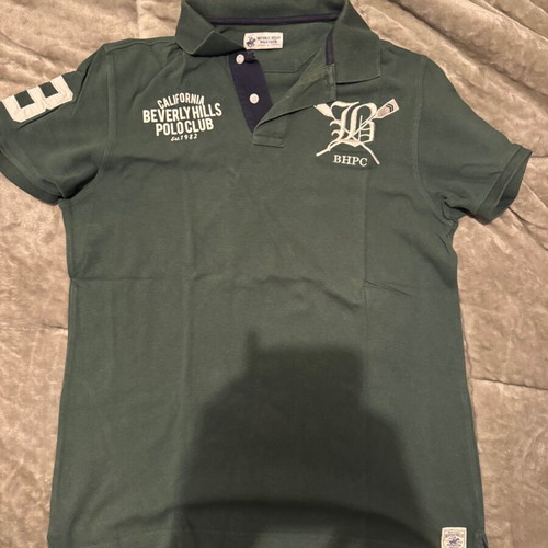 Beverly Hills Polo Club men's polo shirt dark green like new size L