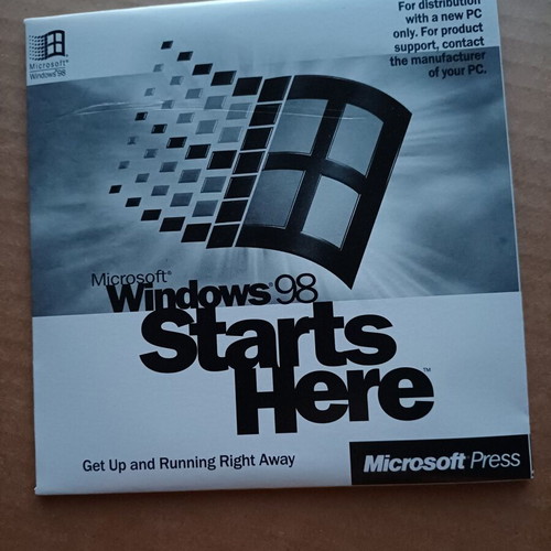 Microsoft Windows 98 Starts Here CD like new