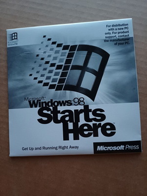 Microsoft Windows 98 Starts Here CD like new