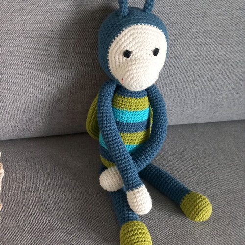 Zouzouni handmade knitted ladybug doll 40 cm new