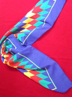 Scarf with geometric pattern new, 0.63x0.68