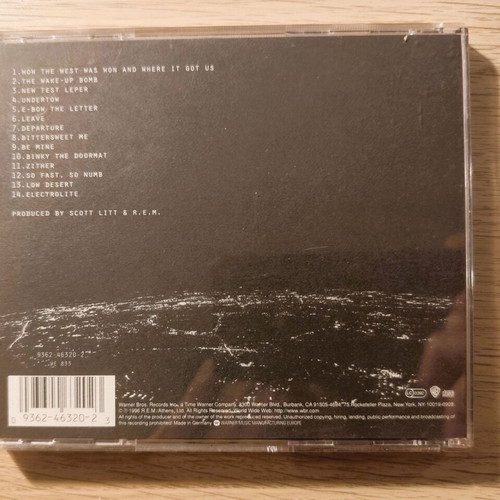 R.E.M. New Adventures In Hi-Fi CD like new, alternative rock