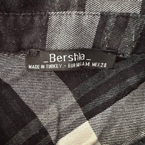Long checkered shirt Bershka size M like new
