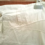 Mini skirt white L like new, summer, low waist