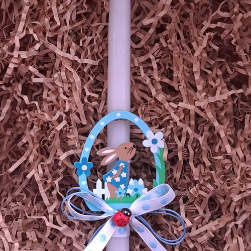 Handmade candle with ciel figure new