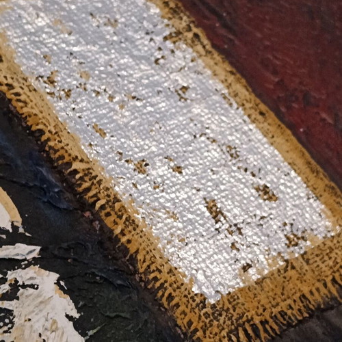 Abstract painting on canvas 100x100 cm like new