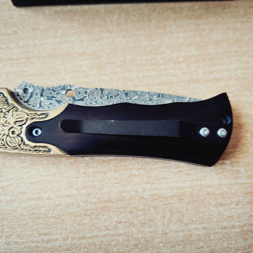 Fold Damascus 1612 Japanese Folding Knife new