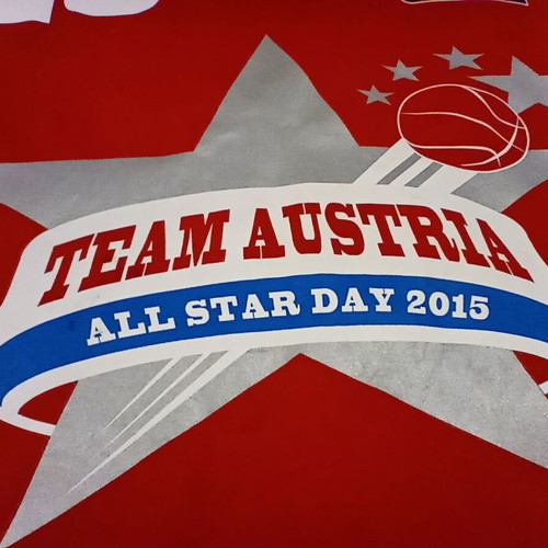 Austria #45 Kreiner All Star Day 2015 Basketball Spalding Jersey used, size XL