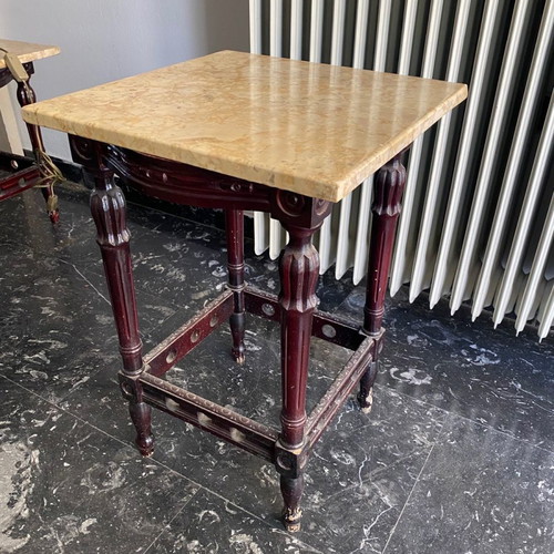 Marble side tables set used