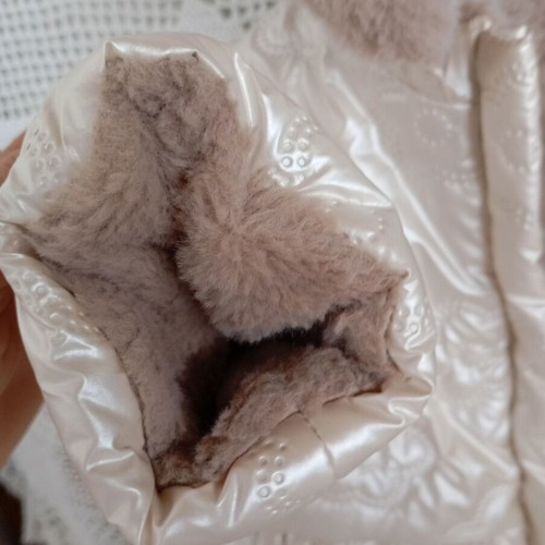 Mayoral baby girl winter jacket with eco fur hood and bear ears, 12-18 months