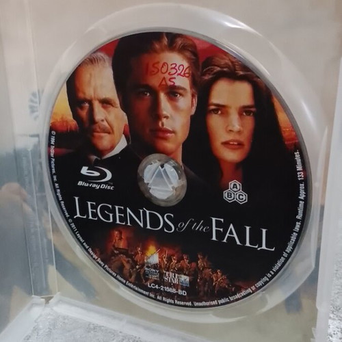 Legends of the Fall Blu-Ray like new with Greek subtitles