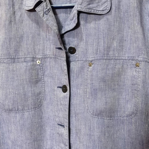 Sisley jacket blue size Medium used, 100% linen