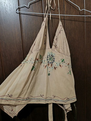 Top backless like new, beige, size S