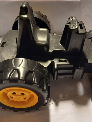 Tractor with trailer used toy with missing parts