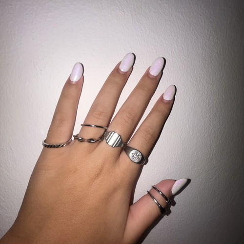 Ring set like new, silver by Άπεφθον