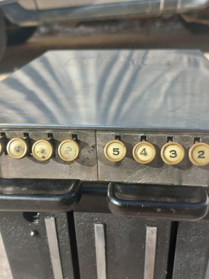 Vintage cinema ticket machine model AJ160 used, 2-way dispenser