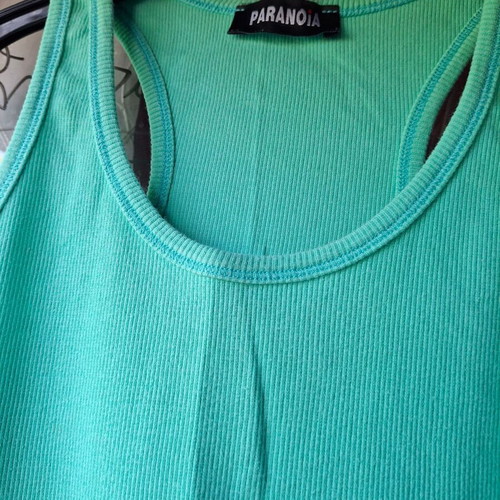 Paranoia tank top new, size M, green