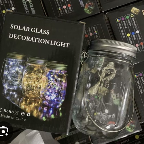 Solar decorative LED Mason Jar light new