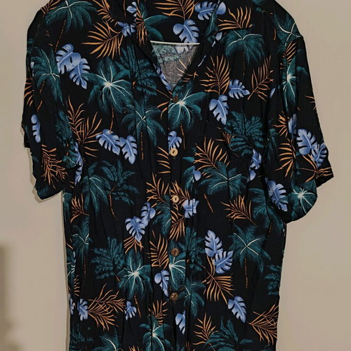 Men's Hawaiian shirt WOOF Republic used, size L