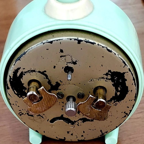 Vintage Ruhla mechanical table clock used