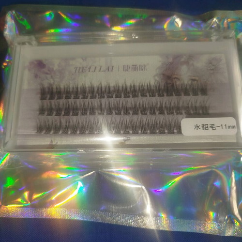 Jie Li Lai eyelashes 60 clusters 11mm new