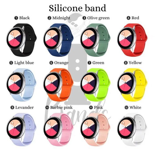 Silicone Strap for Samsung, Huawei, Amazfit and Garmin New