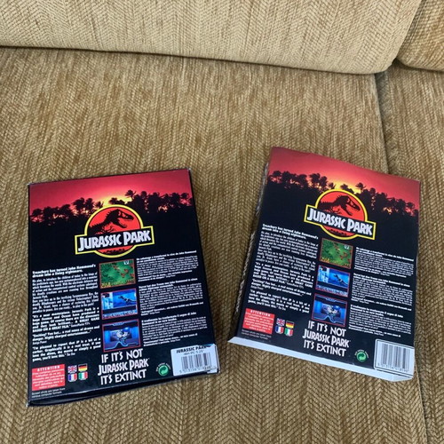Jurassic Park PC IBM game used, collectible big box edition