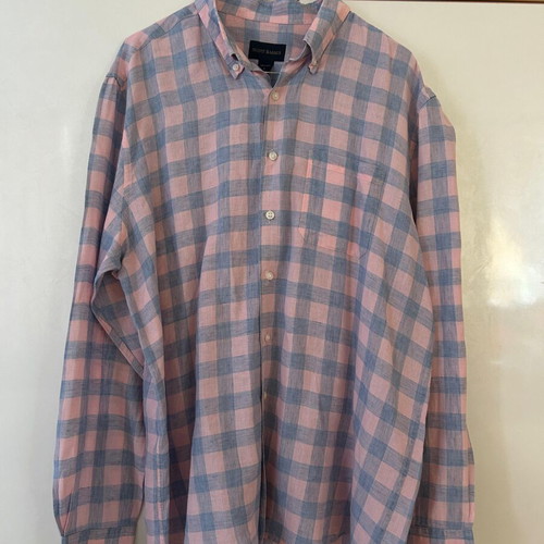 Scott Barber men's linen shirt XL like new, multicolor