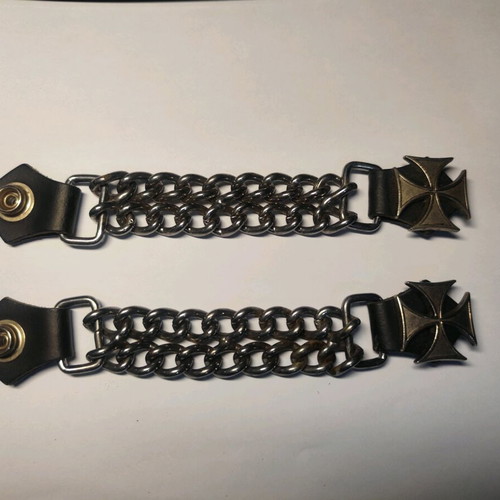 Biker Vest Connector used with stainless steel chain