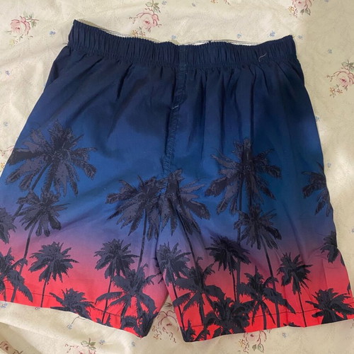 Swimsuit multicolored with palm tree patterns like new, size S