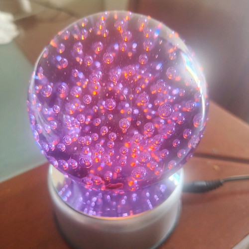 Decorative sphere new with lighting and base