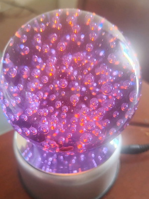 Decorative sphere new with lighting and base