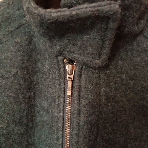 Stradivarius winter coat like new, blue and green with zipper