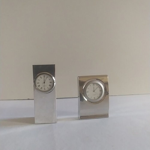 Desk clocks tabletop new, set of 2 pieces