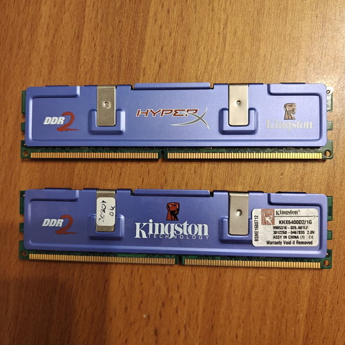 Kingston HyperX 2GB DDR2 800MHz RAM kit used