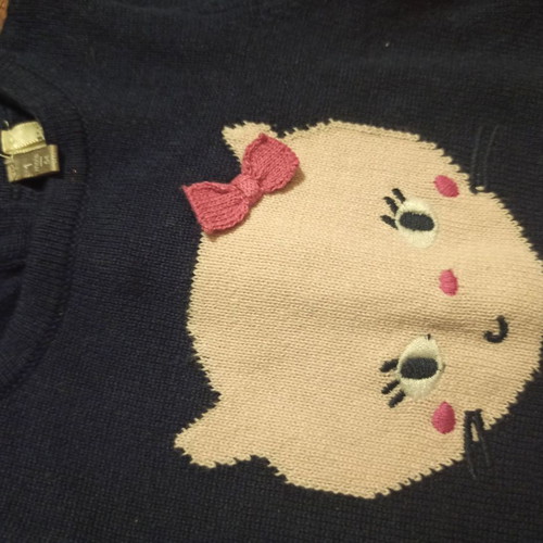 Baby set 2 knitted dresses Orchestra like new for 1 month
