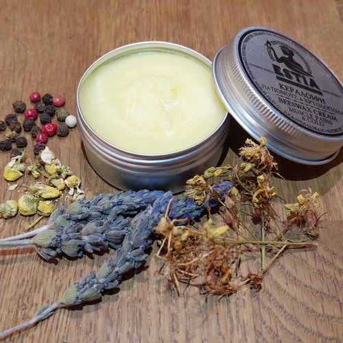 Beeswax cream for muscle pains and cold 50ml new