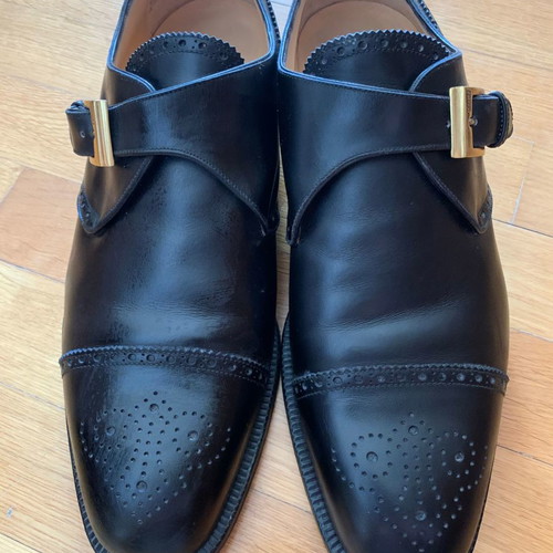 Bruno Magli shoes new, size 11.5, brown suede and black leather