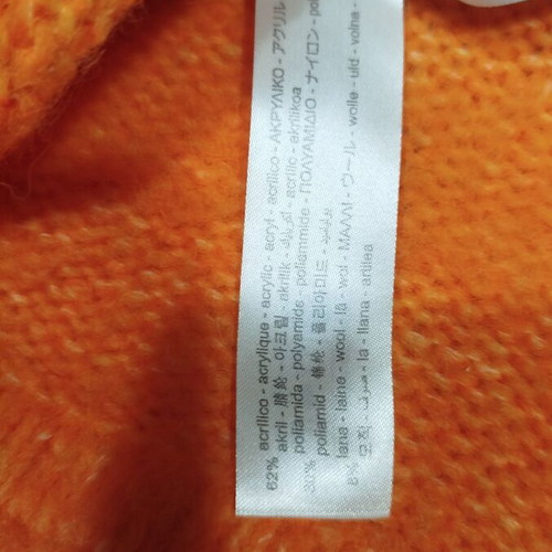 Zara orange sweater small, used