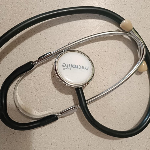 Microlife Stethoscope like new, black, reliable acoustic performance