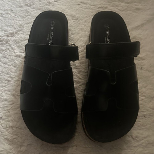 Macarena España Flatform sandals, black, size 39