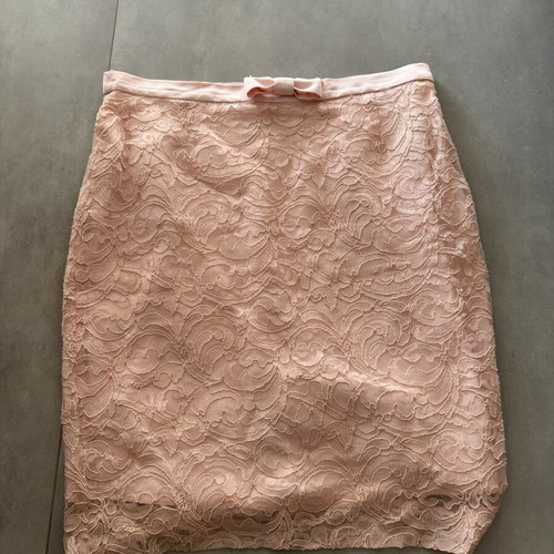 Depolo lace skirt with lining, size XL, pink
