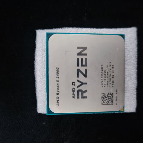 AMD Ryzen 5 2400G Processor used, 3.6GHz Quad-Core AM4 APU