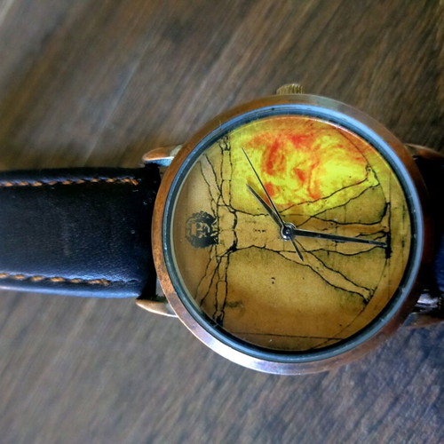 Da Vinci Vitruvius watch used, brown