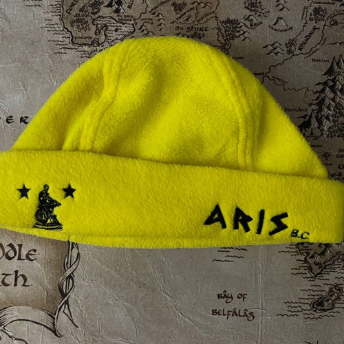 Aris BC yellow beanie used, authentic