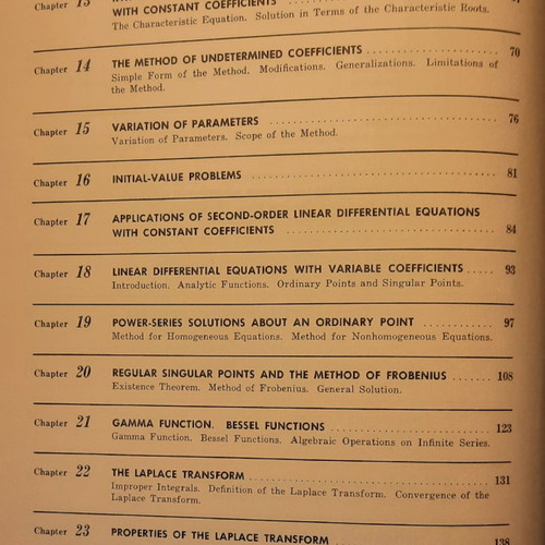 Schaum's Differential Equations used, in English