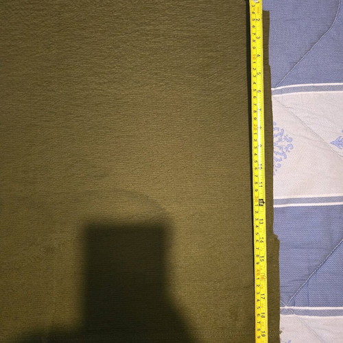 Olive fabric cut for sewing, 6 pieces, like new