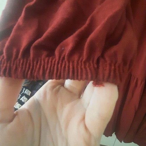 Long burgundy dress like new for winter, spring, autumn